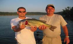 Branson Fishing Guide Service on Table Rock Lake and Lake Taneycomo in  Branson, Missouri.